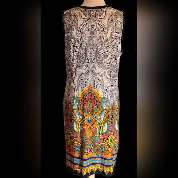 Sandra Darren size 14 black/white dress - Picture 2 of 15